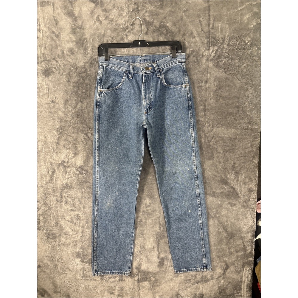Rustler Regular Fit Straight Leg Denim Jeans Medium Wash Mens 28x29 Workwear